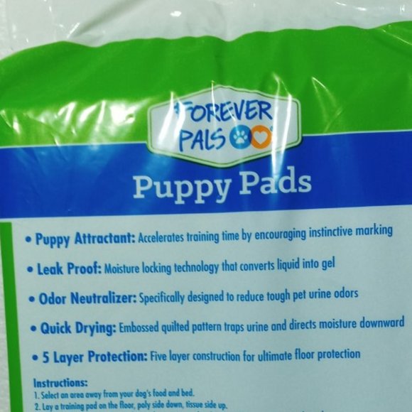 🟤 $ 7.00 PUPPY PADS FOREVER PALS (16 TRAINING PADS) NEW 21" 4 PCS - Picture 3 of 5